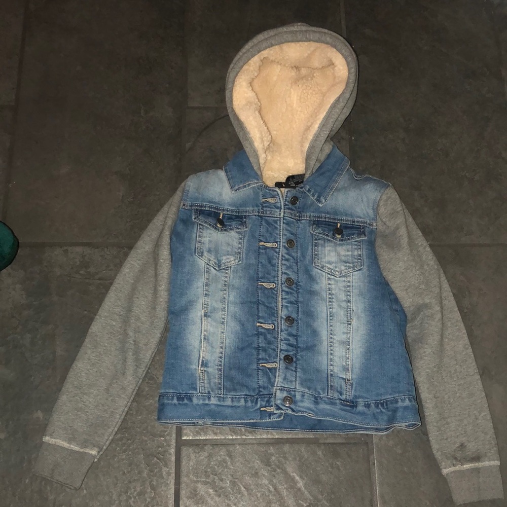 Fluffy Jean jacket